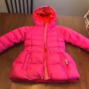Lands End Girls Mid Weight Down parka.